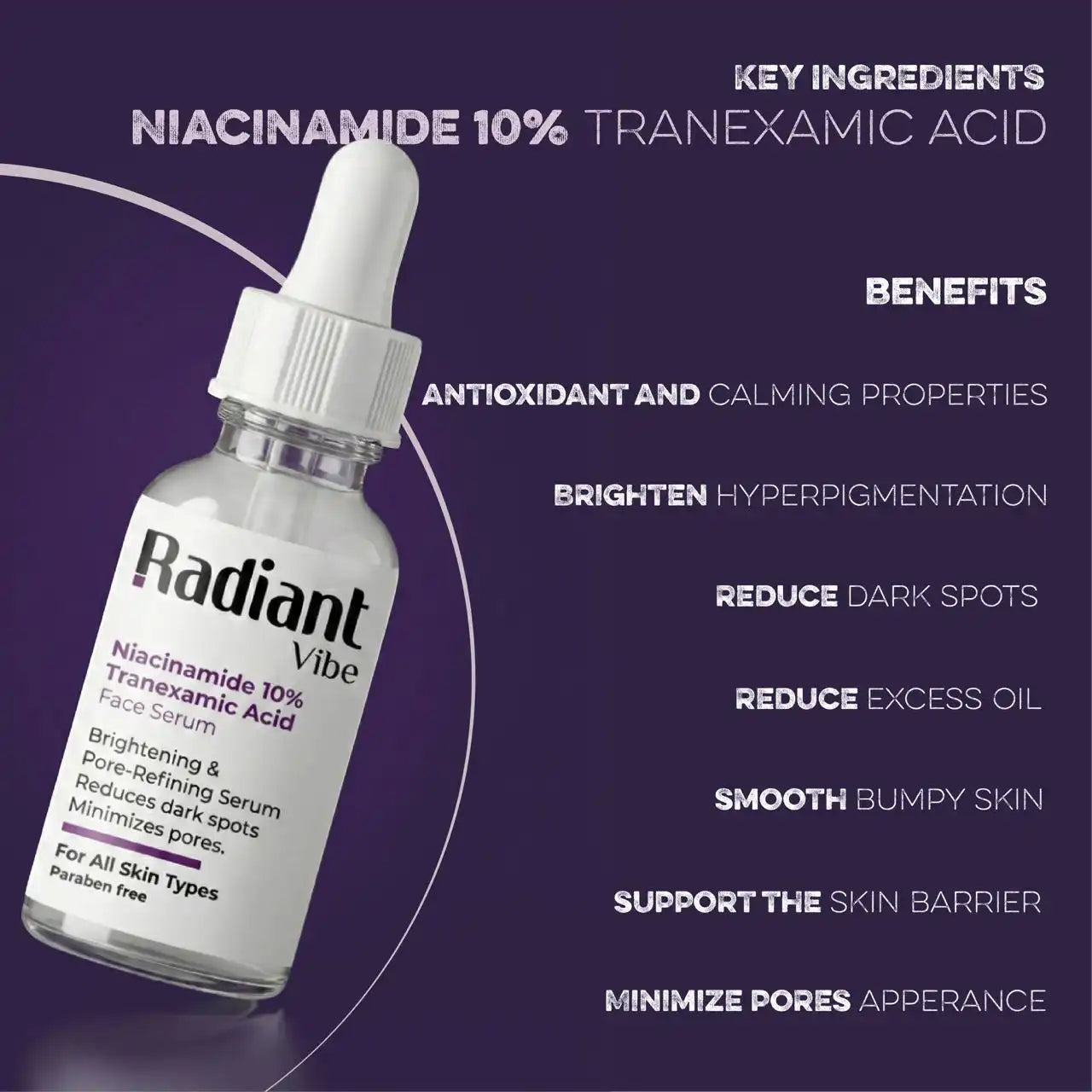 Simple bottle of Balance & Repair Niacinamide + Retinol by My Store, designed for skincare with clear labeling on a white background.